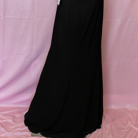 Blondie Nites Open Back Black Embellished Formal Prom Evening Gown size 11 - Picture 6 of 11